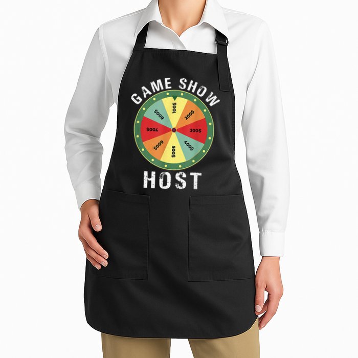 Game Show Host Trivia Board Game Night Questions Vintage Apron