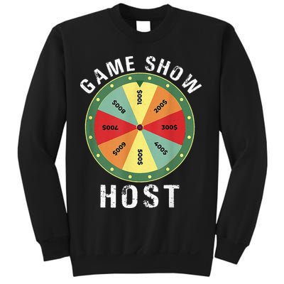 Game Show Host Trivia Board Game Night Questions Vintage Sweatshirt