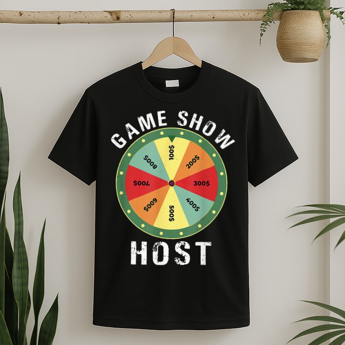 Game Show Host Trivia Board Game Night Questions Vintage T-Shirt