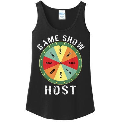 Game Show Host Trivia Board Game Night Questions Vintage Ladies Essential Tank