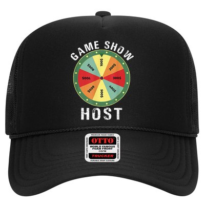 Game Show Host Trivia Board Game Night Questions Vintage Trucker Hat