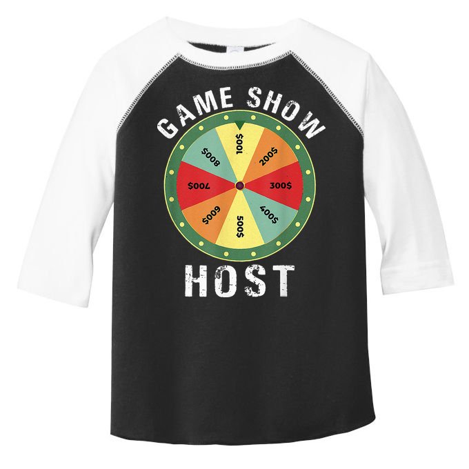Game Show Host Trivia Board Game Night Questions Vintage Toddler Fine Jersey T-Shirt