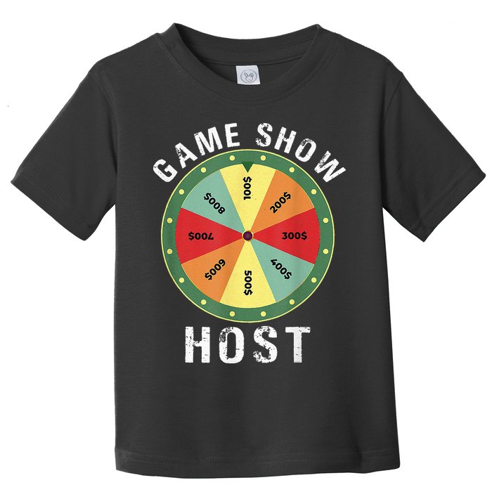 Game Show Host Trivia Board Game Night Questions Vintage Toddler T-Shirt