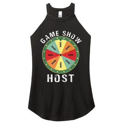 Game Show Host Trivia Board Game Night Questions Vintage Women's Perfect Tri Rocker Tank