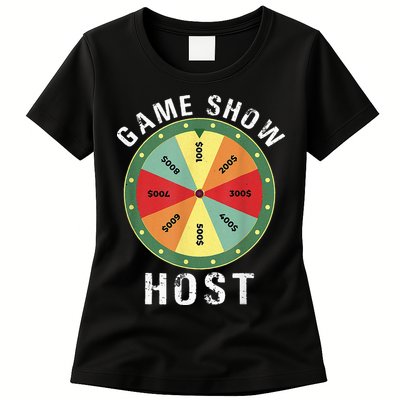 Game Show Host Trivia Board Game Night Questions Vintage Womens T-Shirt
