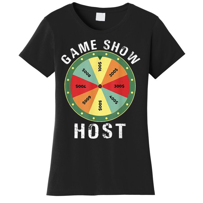 Game Show Host Trivia Board Game Night Questions Vintage Women's T-Shirt