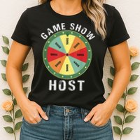 Game Show Host Trivia Board Game Night Questions Vintage Womens T-Shirt