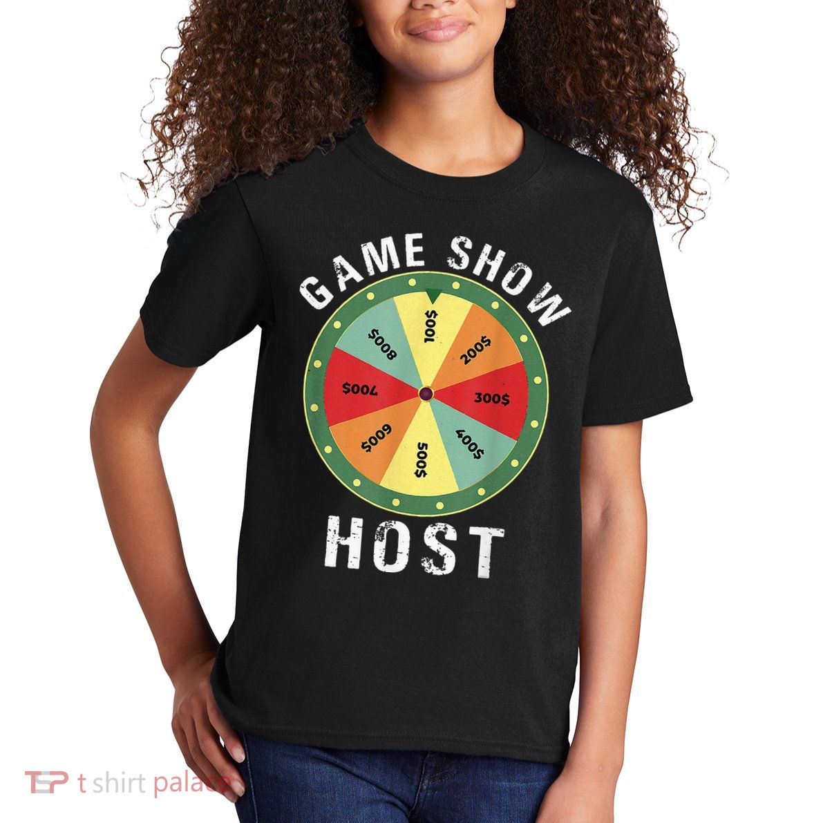 Game Show Host Trivia Board Game Night Questions Vintage Kids T-Shirt