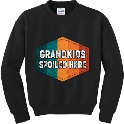 Grandkids Spoiled Here Kids Sweatshirt