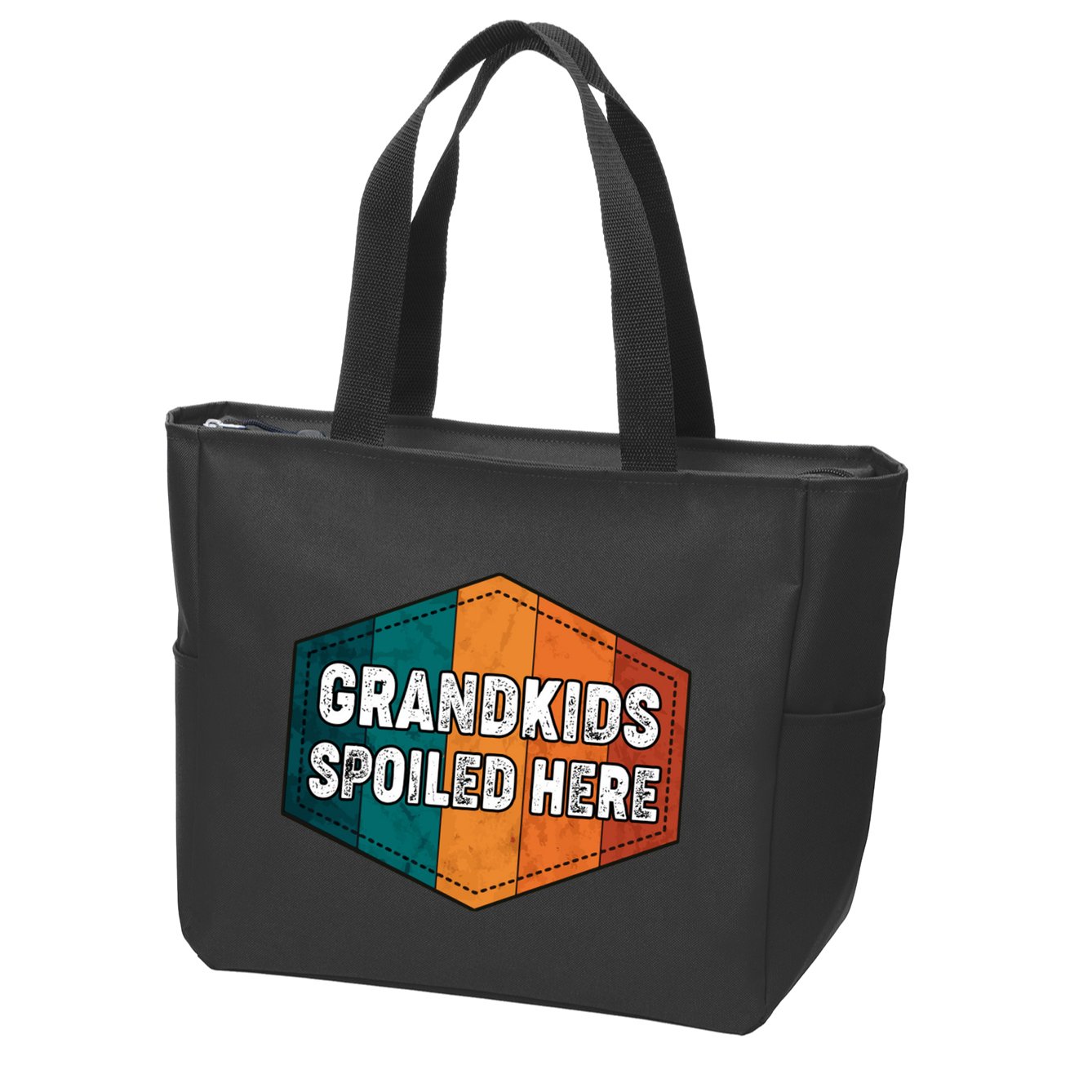 Grandkids Spoiled Here Zip Tote Bag