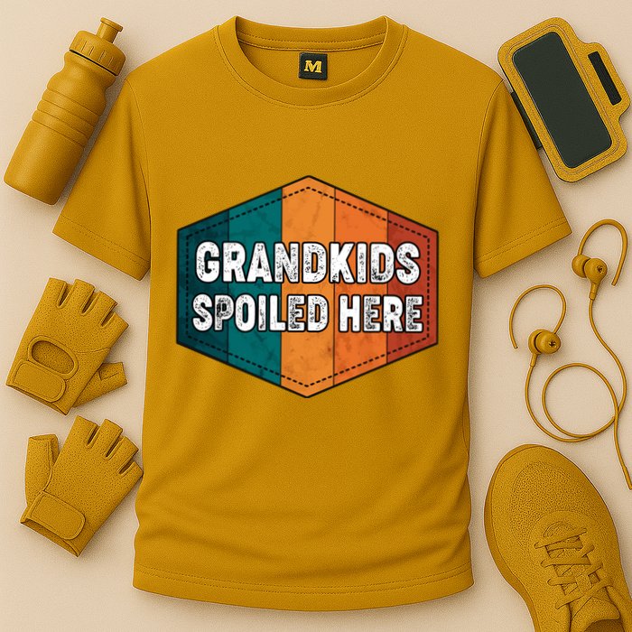 Grandkids Spoiled Here Cooling Performance Crew T-Shirt