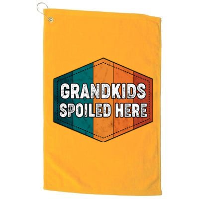 Grandkids Spoiled Here Platinum Collection Golf Towel