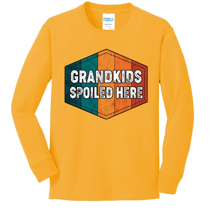 Grandkids Spoiled Here Kids Long Sleeve Shirt