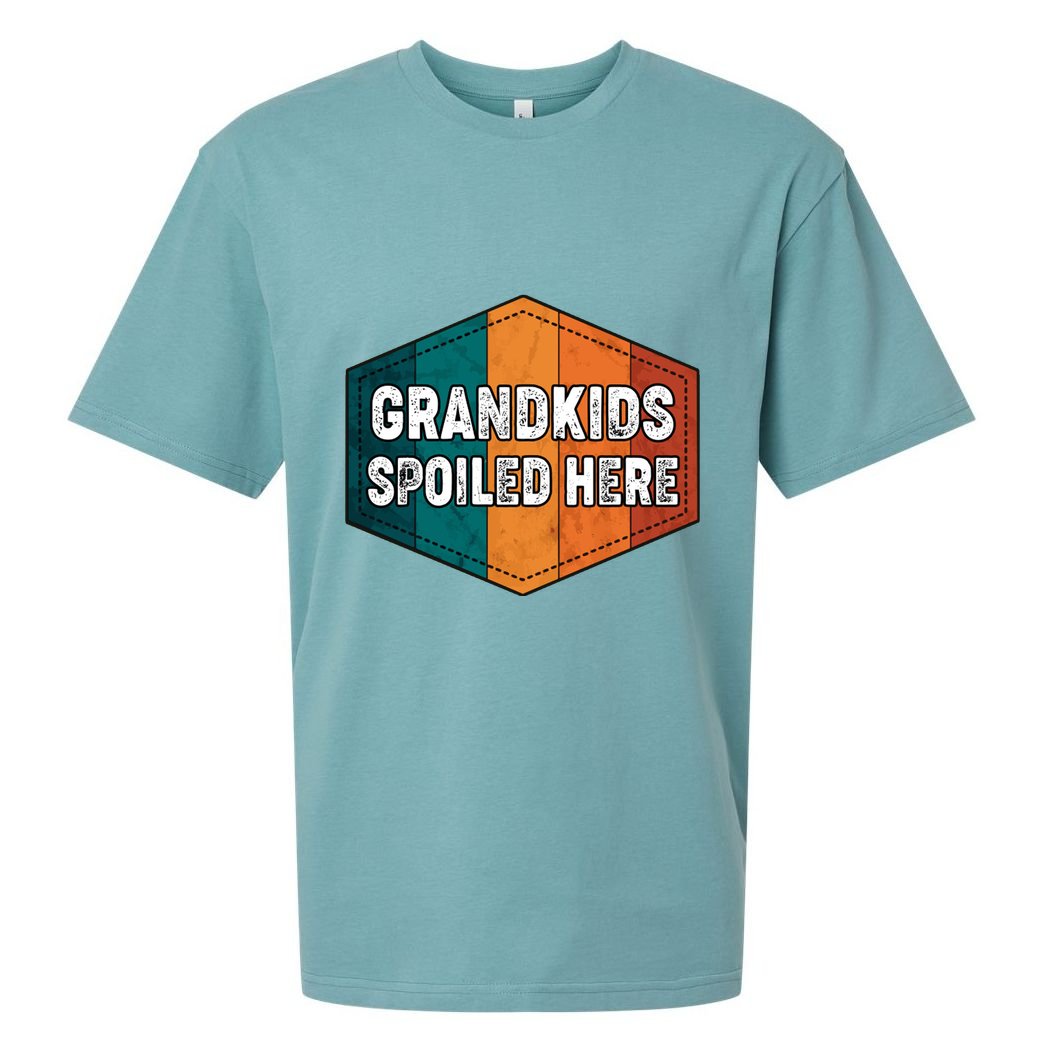 Grandkids Spoiled Here Sueded Cloud Jersey T-Shirt