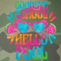 Goodbye School Hello Pool Watermelon Last Day Of School Legacy Tie Dye Trucker Hat