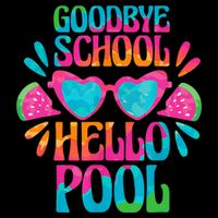 Goodbye School Hello Pool Watermelon Last Day Of School Impact Tech Backpack
