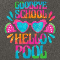 Goodbye School Hello Pool Watermelon Last Day Of School Cotton Canvas Backpack
