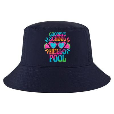 Goodbye School Hello Pool Watermelon Last Day Of School Cool Comfort Performance Bucket Hat