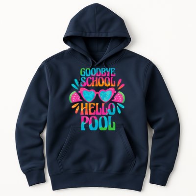 Goodbye School Hello Pool Watermelon Last Day Of School Hoodie