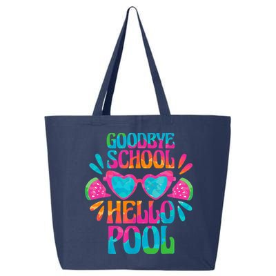 Goodbye School Hello Pool Watermelon Last Day Of School 25L Jumbo Tote