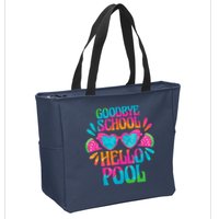 Goodbye School Hello Pool Watermelon Last Day Of School Zip Tote Bag