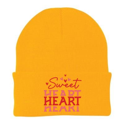 Groovy Sweet Heart Retro Valentine's Day Gift Knit Cap Winter Beanie