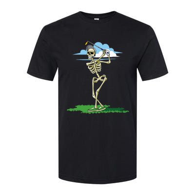 Golfing Skeleton Halloween Golf Halloween Golfer Softstyle CVC T-Shirt