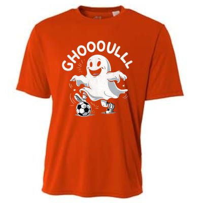 Ghost Soccer Halloween Gift Cooling Performance Crew T-Shirt