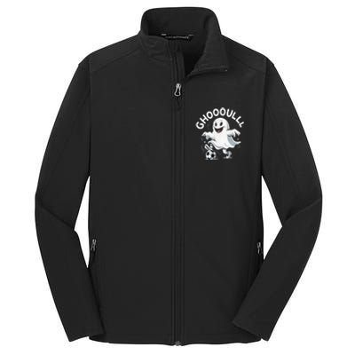 Ghost Soccer Halloween Gift Core Soft Shell Jacket