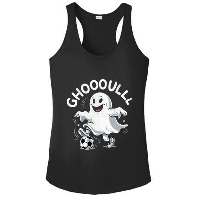 Ghost Soccer Halloween Gift Ladies PosiCharge Competitor Racerback Tank