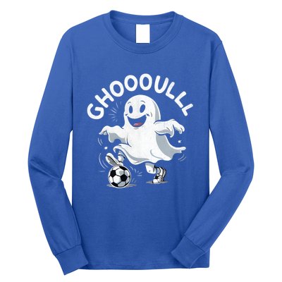 Ghost Soccer Halloween Gift Long Sleeve Shirt