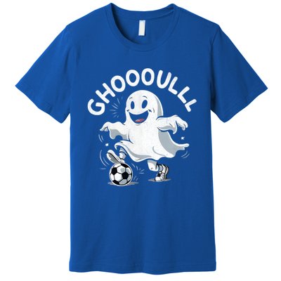 Ghost Soccer Halloween Gift Premium T-Shirt