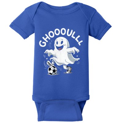 Ghost Soccer Halloween Gift Baby Bodysuit
