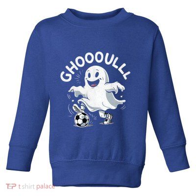 Ghost Soccer Halloween Gift Toddler Sweatshirt