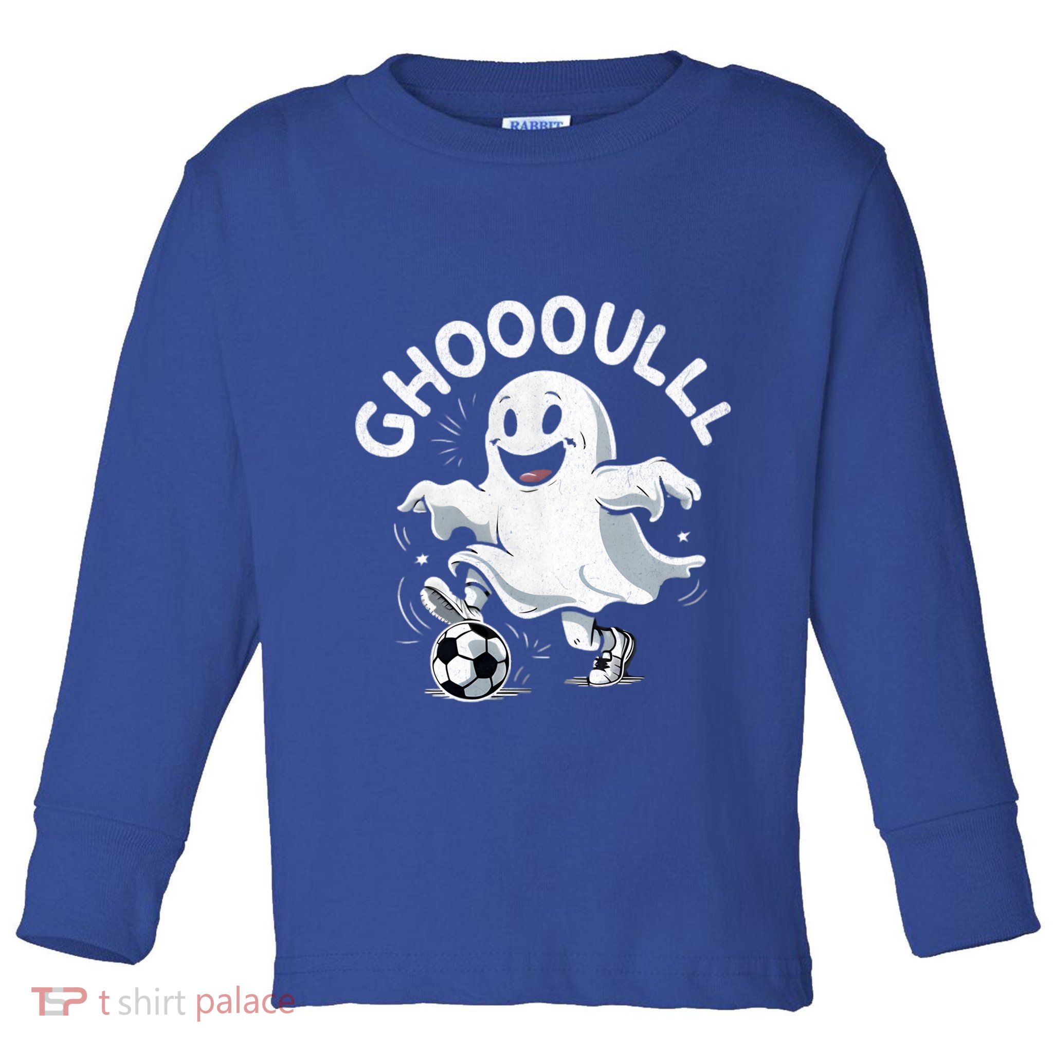 Ghost Soccer Halloween Gift Toddler Long Sleeve Shirt