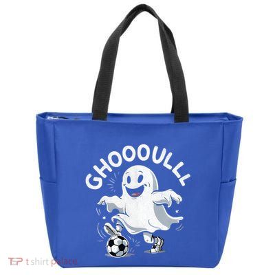 Ghost Soccer Halloween Gift Zip Tote Bag