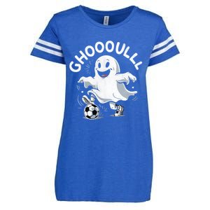 Ghost Soccer Halloween Gift Enza Ladies Jersey Football T-Shirt