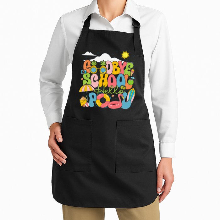 Goodbye School Hello Pool Schools Out For Summer Costume Apron