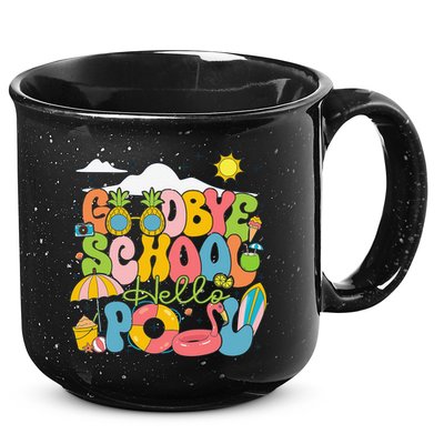 Goodbye School Hello Pool Schools Out For Summer Costume 15oz Campfire Ceramic Mug