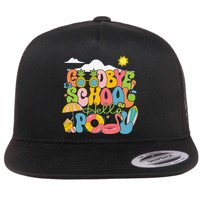Goodbye School Hello Pool Schools Out For Summer Costume Flatbill Hat