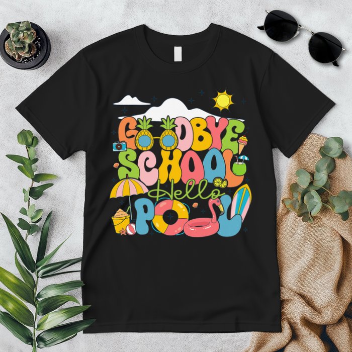 Goodbye School Hello Pool Schools Out For Summer Costume Premium T-Shirt