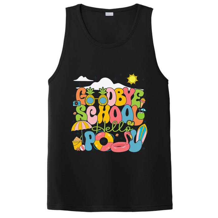 Goodbye School Hello Pool Schools Out For Summer Costume PosiCharge Competitor Tank