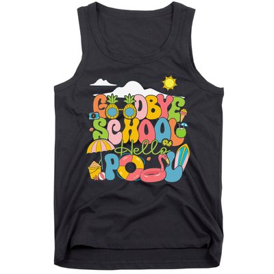 Goodbye School Hello Pool Schools Out For Summer Costume Tank Top