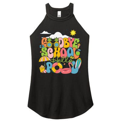 Goodbye School Hello Pool Schools Out For Summer Costume Women's Perfect Tri Rocker Tank