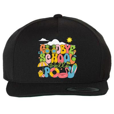 Goodbye School Hello Pool Schools Out For Summer Costume Wool Snapback Cap