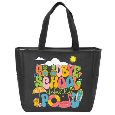 Goodbye School Hello Pool Schools Out For Summer Costume Zip Tote Bag