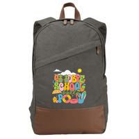 Goodbye School Hello Pool Schools Out For Summer Costume Cotton Canvas Backpack