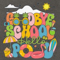 Goodbye School Hello Pool Schools Out For Summer Costume Cotton Canvas Backpack