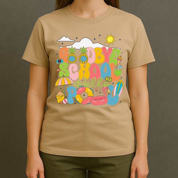 Goodbye School Hello Pool Schools Out For Summer Costume T-Shirt