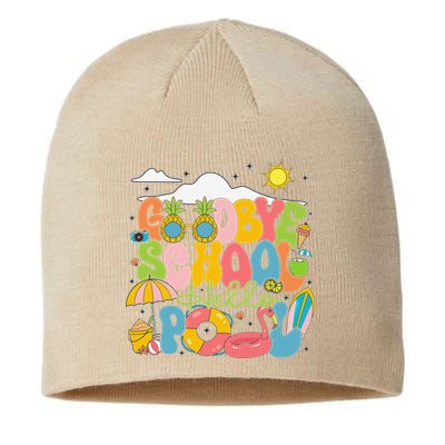 Goodbye School Hello Pool Schools Out For Summer Costume Sustainable Beanie